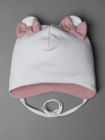 Шапка для девочки на осень с ушками