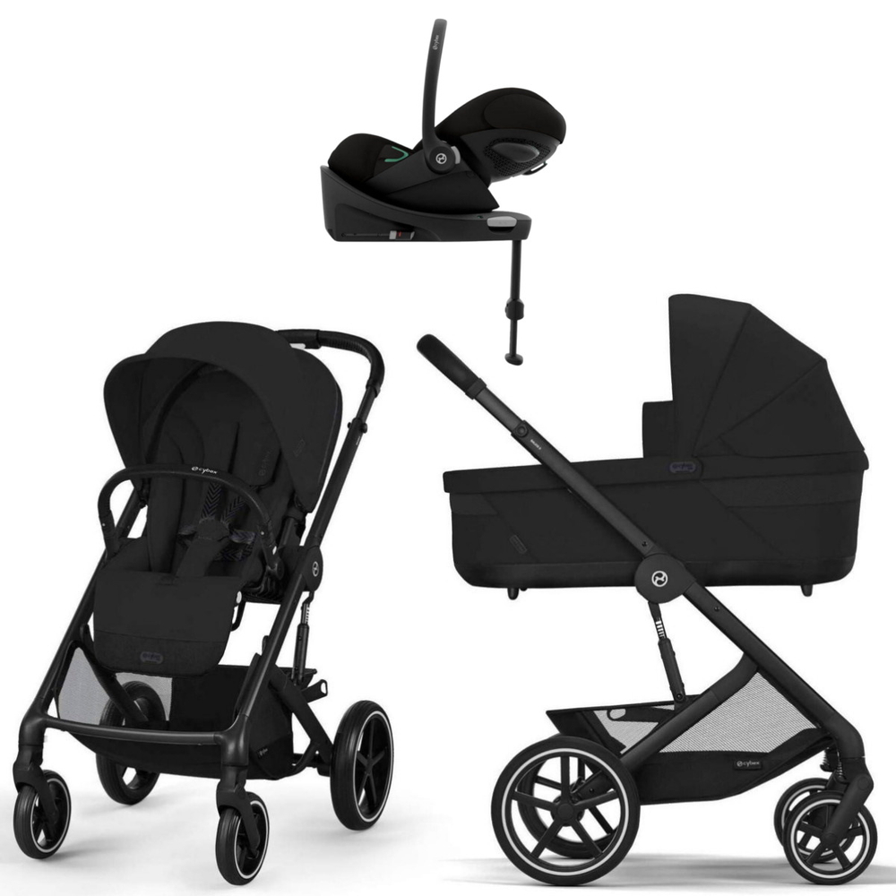 Коляска Cybex Balios S Lux BLK complete Cloud G Magic Black Base G 4 в 1 Moon Black с дождевиками