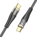 Кабель TypeC - TypeC HOCO U121 60W (черный) 1м