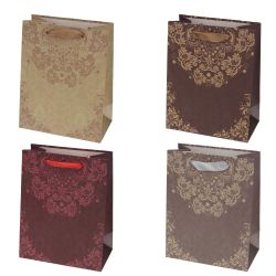 GAEM Пакет подарочный (бумага 230г/м2, блок микс 12шт), L18 W8 H23 см, 4в.