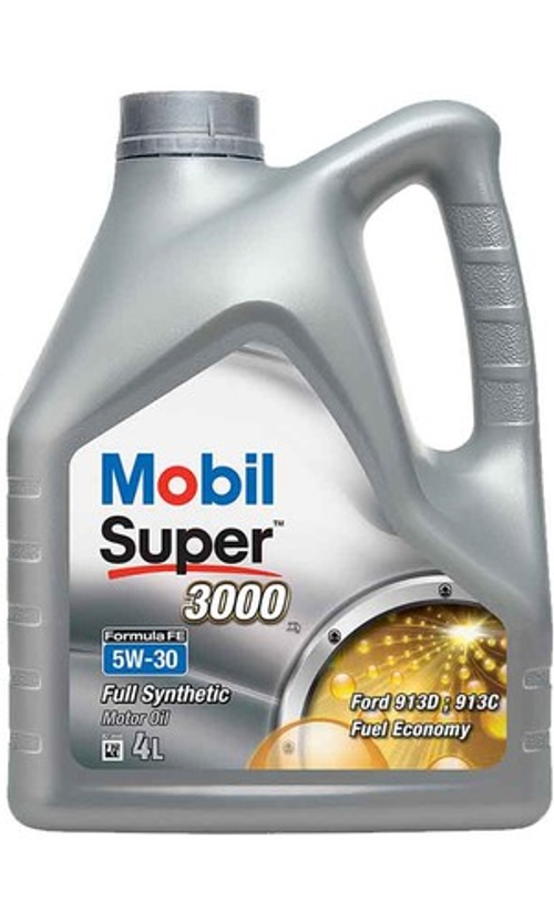 Моторное масло Mobil Super 3000 X1 Formula FE 5W-30, синтетическое, 4 л