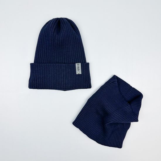 Шапка со снудом, Темно-синяя