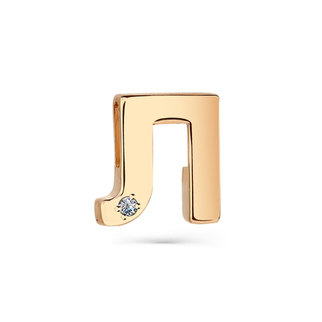 Подвеска из золота 585 пробы с Фианит