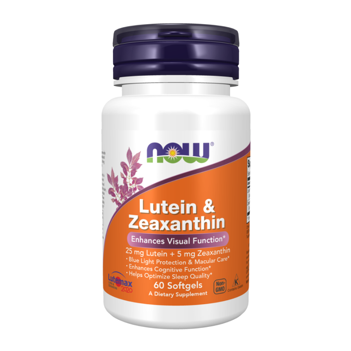 Лютеин и зеаксантин, Lutein &amp; Zeaxanthin, Now Foods, 60 капсул