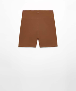 OYSHO Велосипедки Hot Pants Comfortlux с высокой посадкой длиной 10 см, коричневый