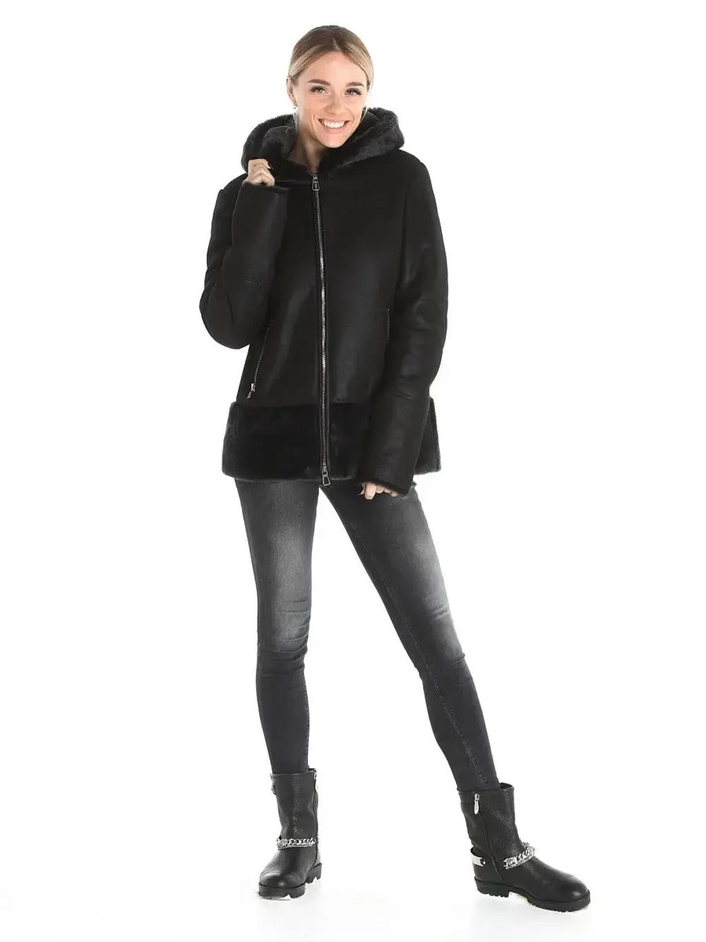 Дубленка женская/из натуральной овчины/из овчины/Турция