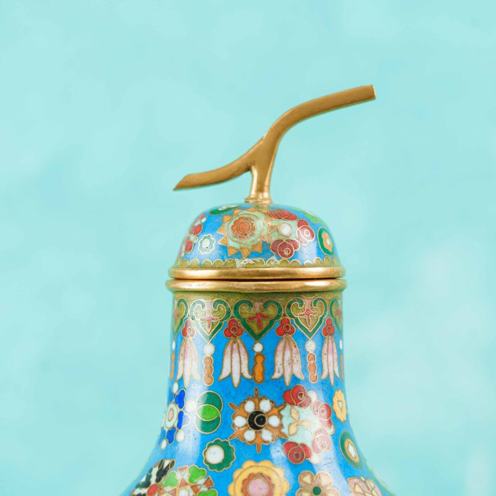 Парные декоративные вазы в форме тыквы Ву-Лу