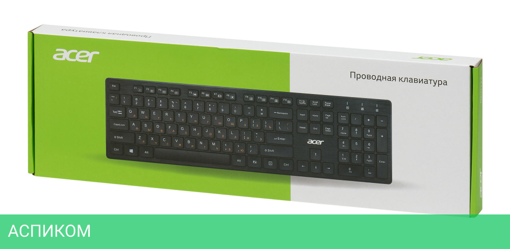 Клавиатура Acer OKW122 черный (ZL.KBDEE.00C)