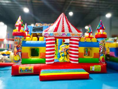 Коммерческий батут "Циркачи" мульти 5*5*4 м