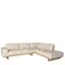 Угловой диван с правым шезлонгом 6203/5603-R-T541011 из песочной кожи