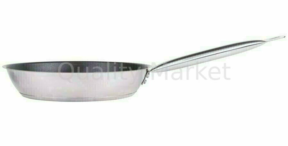 Сковорода Luxstahl 280/50 из нержавеющей стали, антипригарное покрытие