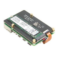 Нижний переходной адаптер x1002 для Raspberry pi 5 c Pcie на M.2 2280 NVMe SSD