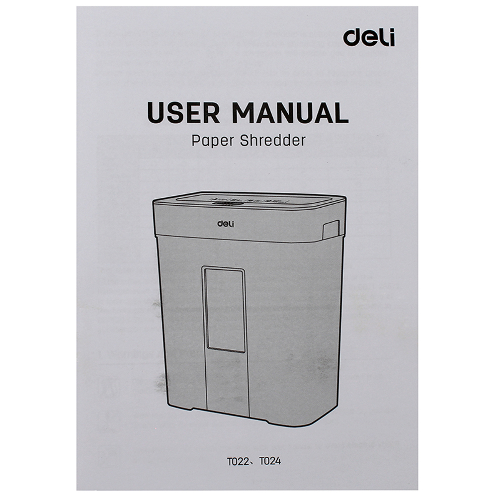 Шредер Deli, 4 уровень секретности (4х40мм), 10 листов, 15 литров