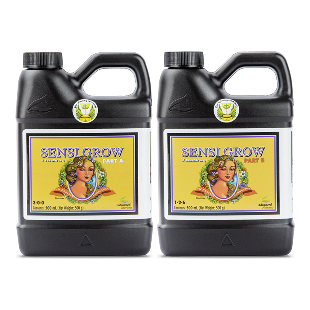 pH Perfect Sensi Grow Parts A &amp; B Advanced Nutrients 0,5 л Удобрения