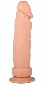 Фаллоимитатор без мошонки на присоске - 20,5 см. (Цвет: телесный)