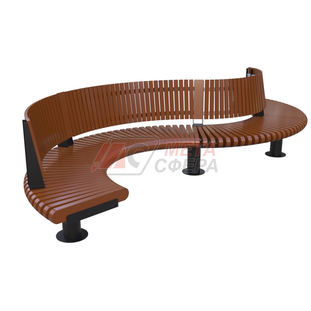 Скамейка Rail Road 01 Змейка