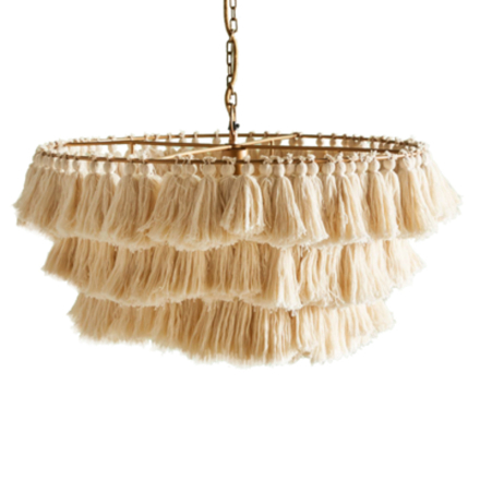 Pendant design lamp  Fela Tasseled by Justina Blakeney (Beige)