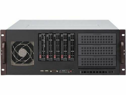 Серверный корпус Supermicro CSE-842TQC-668B (5*3.5" HS bays, 3*5.25" bays, 7* expansion slots, 668W)