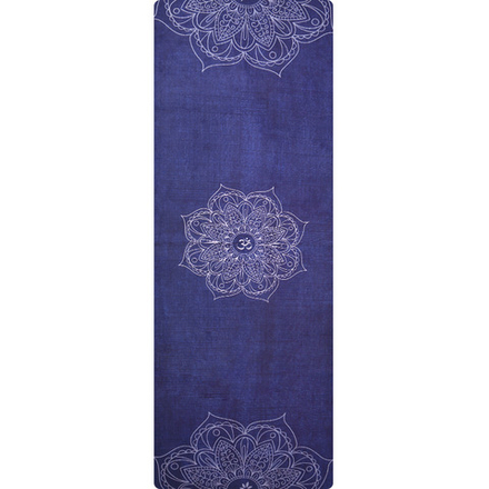 Тревел коврик для йоги Mandala Om 183*61*0,1 см из микрофибры и каучука