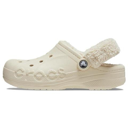 Crocs Baya Lined Fuzz Strap Clogs, 206633-11S