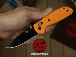 Нож Benchmade 556 Griptilian Mini - оранж нейлон, клинок черный RK/Н39