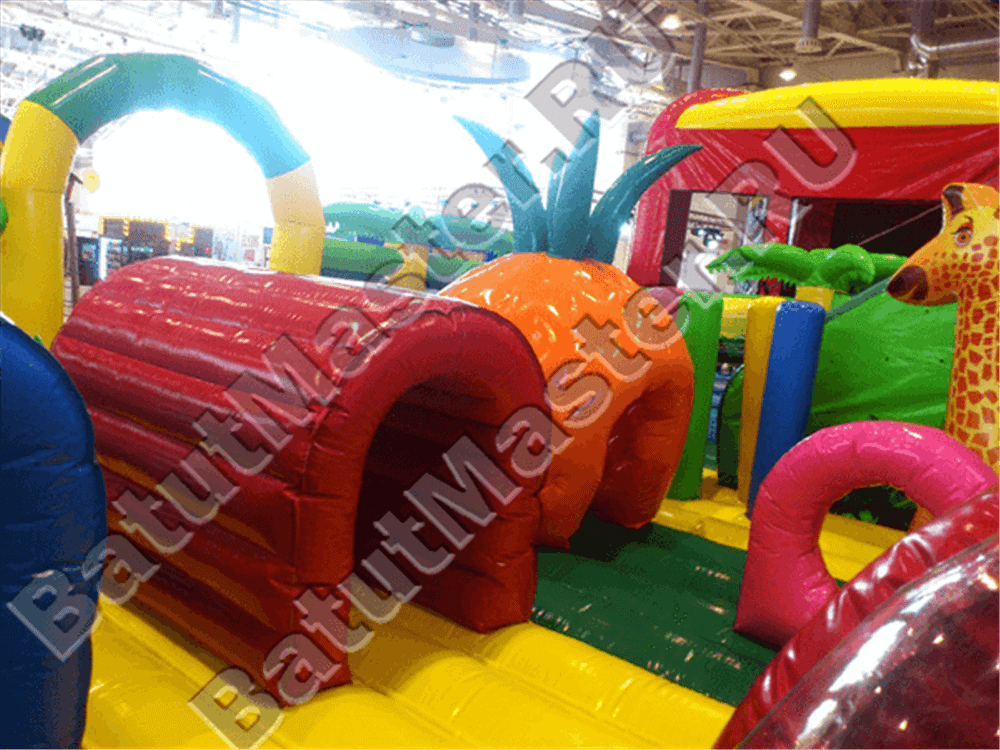 Надувной коммерческий батут "Джунгли"