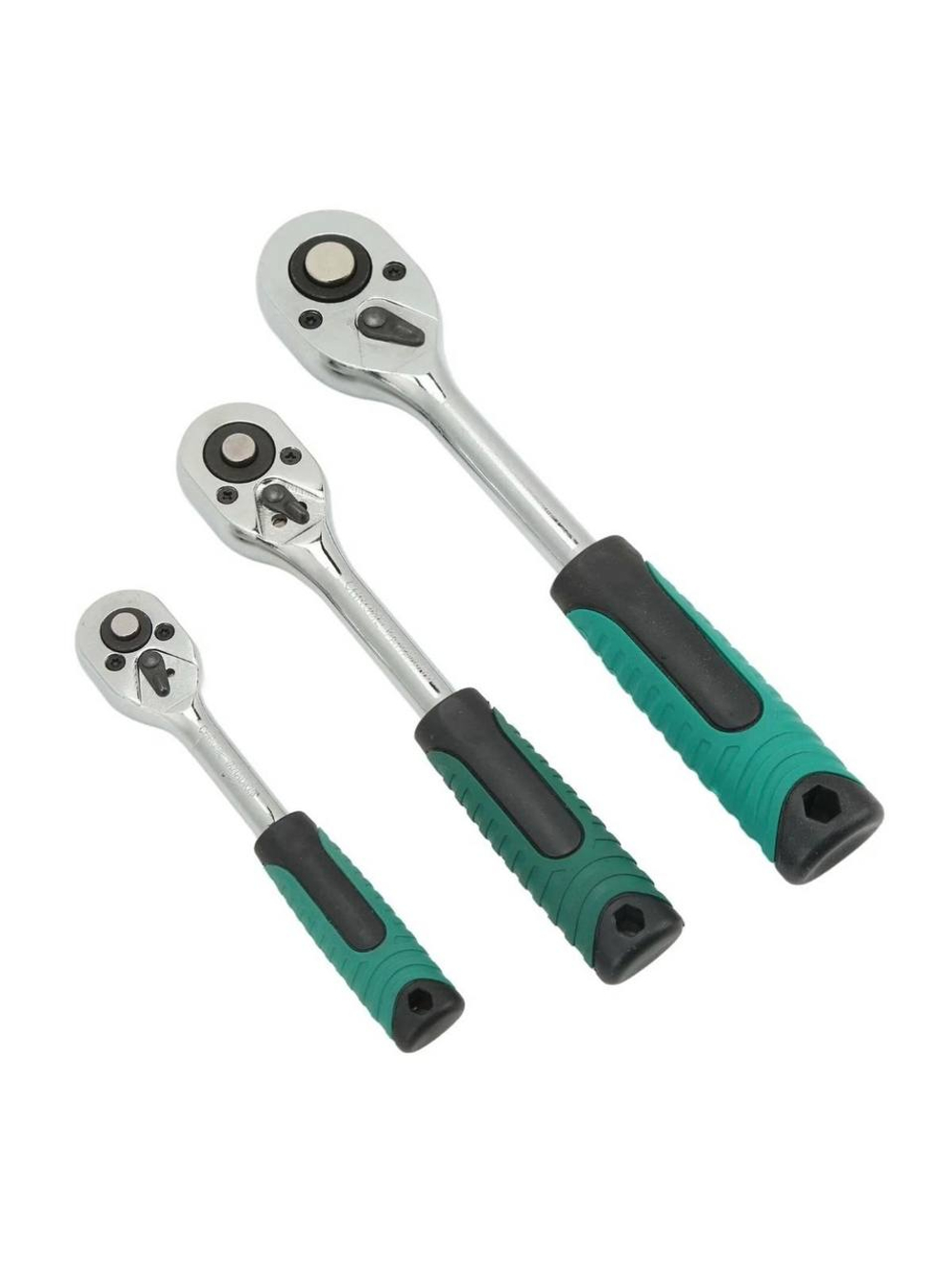 Набор трещоток 1/2" 260 мм, 3/8" 210 мм, 1/4" 165 мм из 3 шт