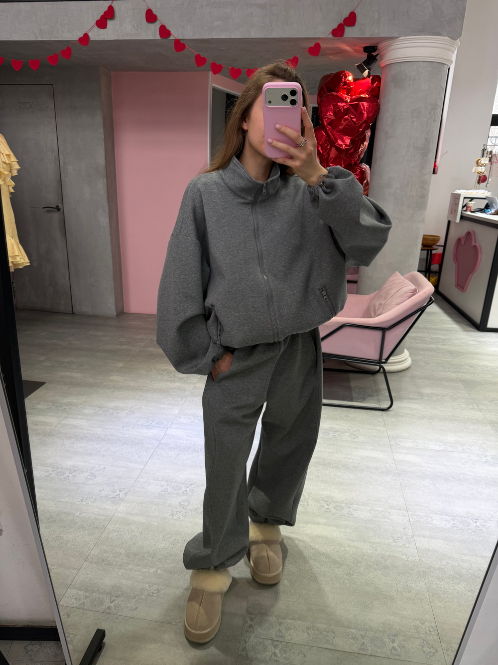 Спортивный костюм Soft серый