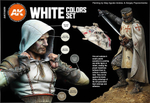 Набор акриловых красок AK Interactive White Colors Set