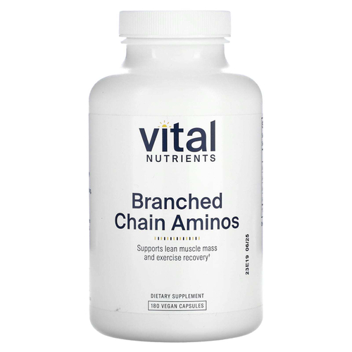 Vital Nutrients, Аминокислоты с разветвленной цепью, 180 веганских капсул