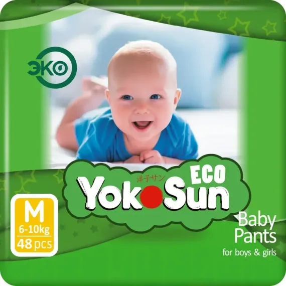 Трусики YokoSun Eco M (6-10 кг) 48 шт.