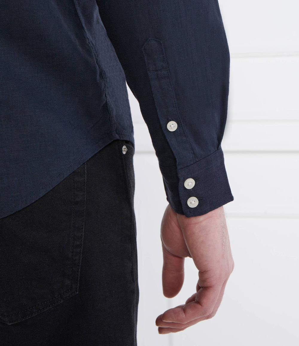 Льняная рубашка Guess Underwear - темно-синий(F4GH00 WG3L0)