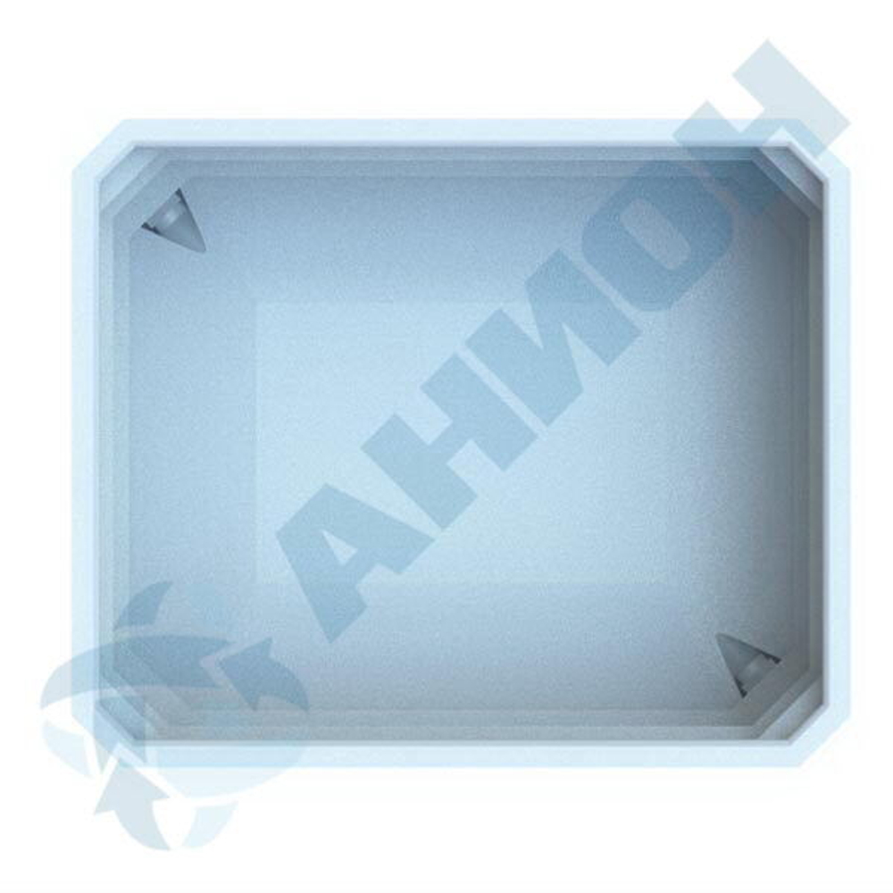 Контейнер 640 л на подставке с колесами Анион 640 л. прямоугольный (1190x990x860см;белый) - арт.559518