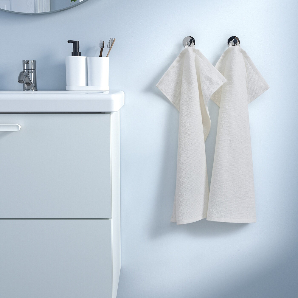IKEA LUDDVIAL  (ИКЕА ЛУДДВИАЛ)  -  Полотенце для рук, белое, 40x60 см