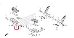 50616-K1T-E10. STEP COMP., R. Honda CRF250-300L-RL
