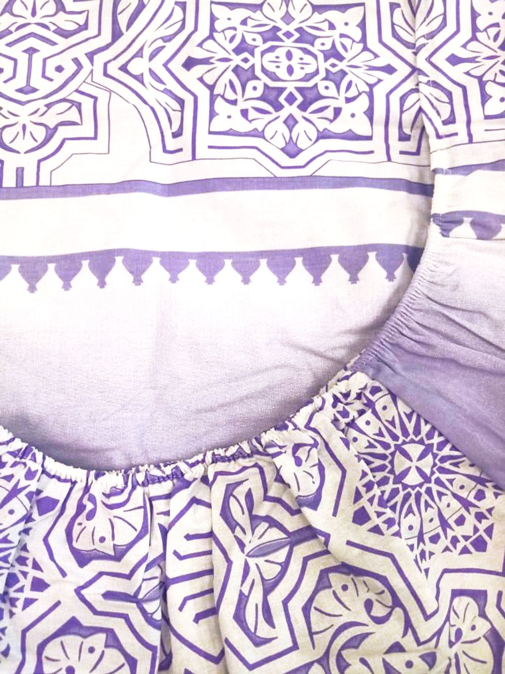 Постельное белье бязь Сказка "Менифа" 1,5-сп наволочка 50х70 1шт Простынь на резинке 90x200 см пододеяльник 145х215