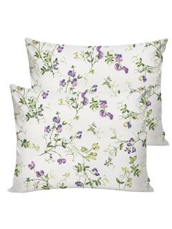 Постельное белье перкаль Сказка "Душистый горошек" семейное Наволочка 50х70 см 2 шт Простынь на резинке 160x200 см Пододеяльник 145x215 см 2шт