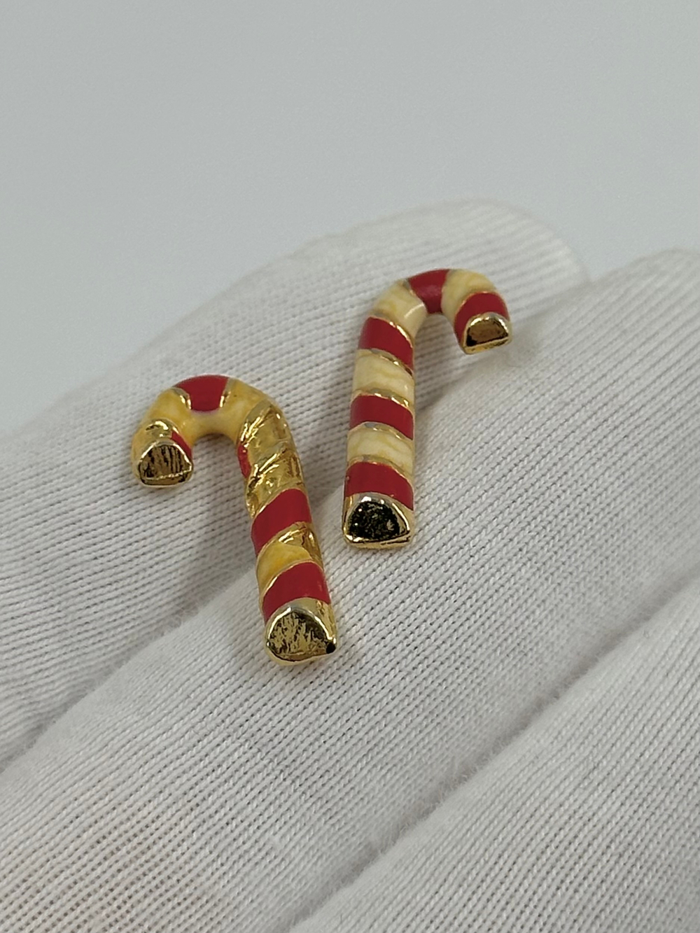 Серьги Карамельная трость