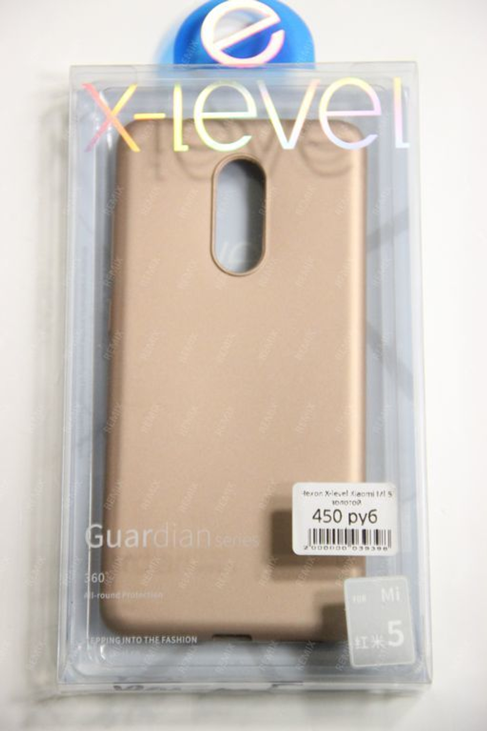 Чехол X-level Xiaomi MI 5 золотой