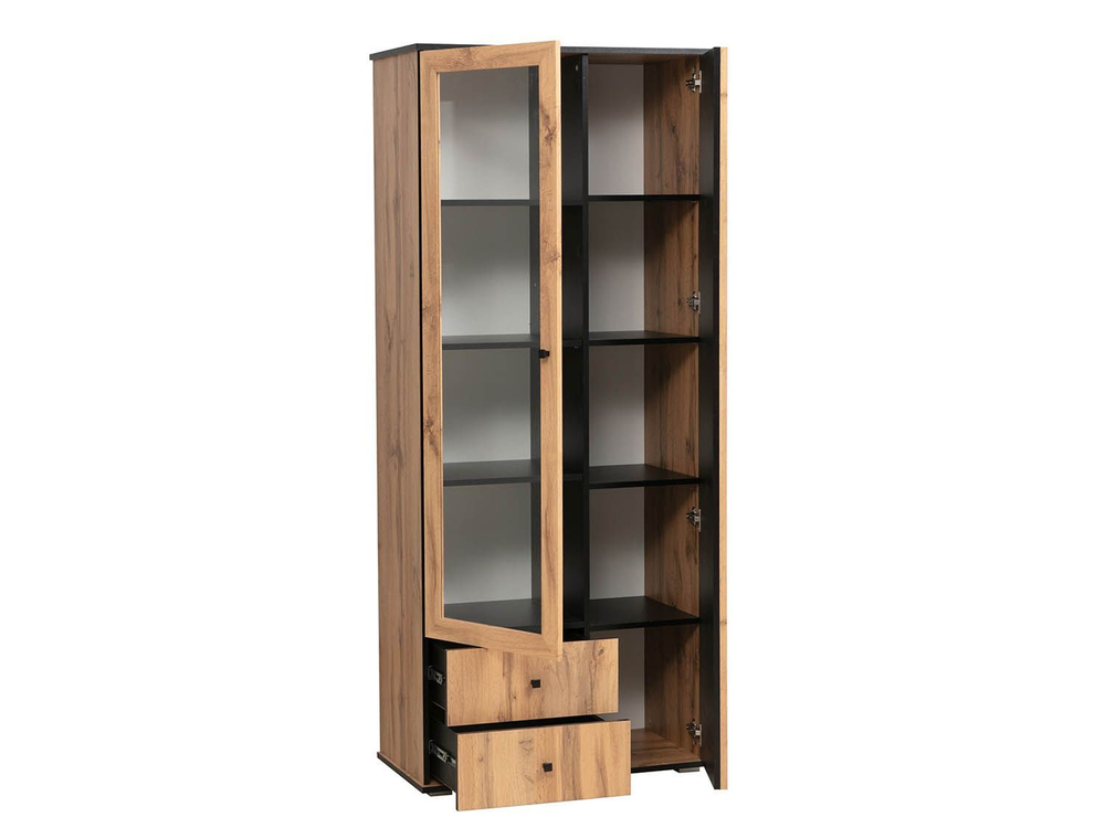 Модульная гостиная Либерти 5 (опора h20) Дуб вотан/Черный