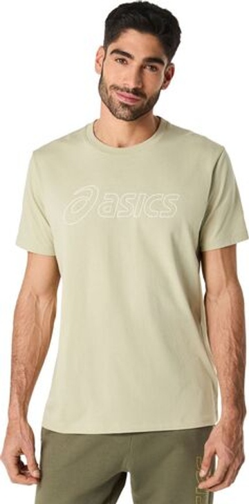 Мужская теннисная футболка Asics Logo Short Sleeve - khaki