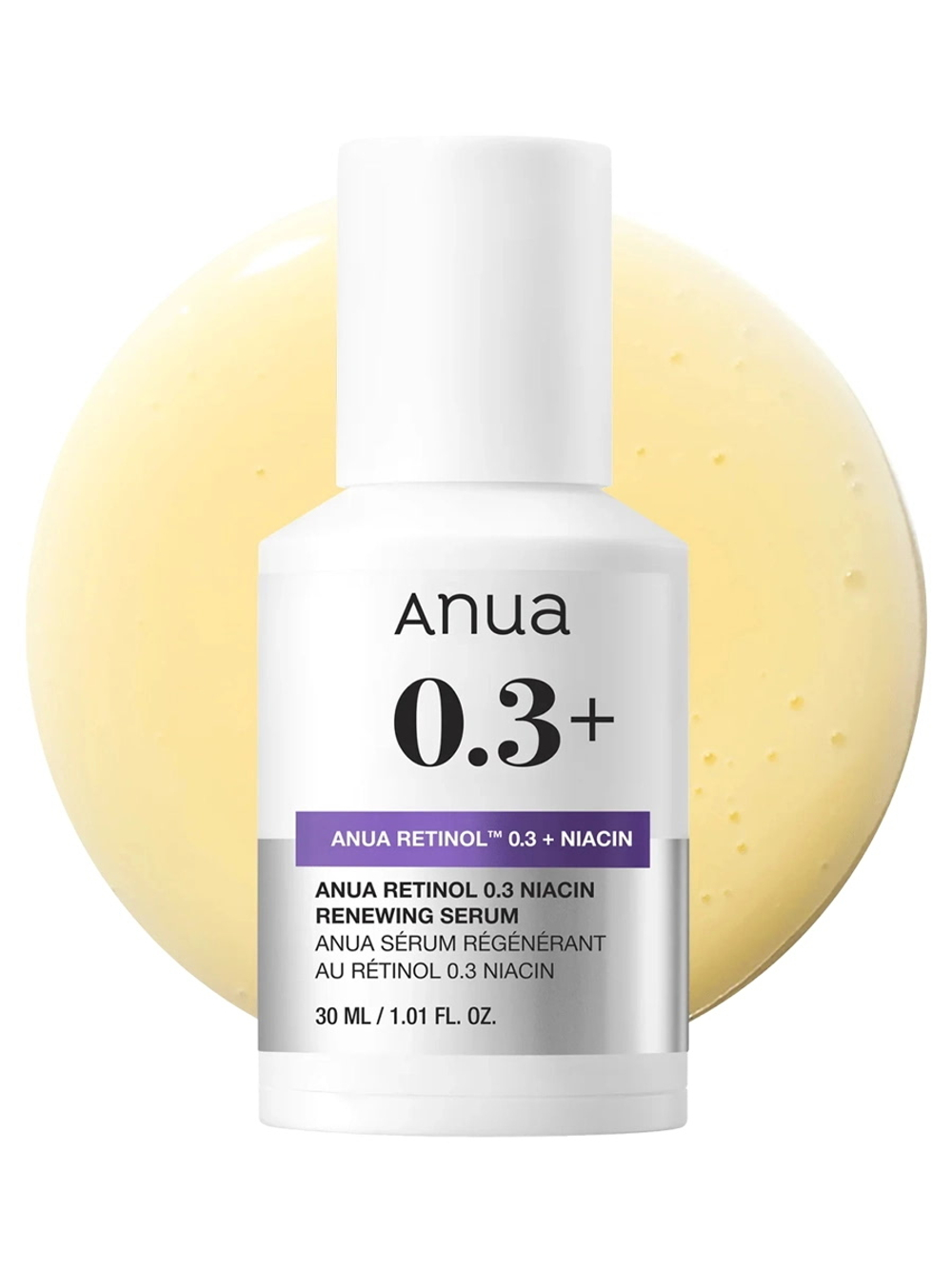 Anua Обновляющая сыворотка с ретинолом и ниацинамидом Nano Retinol 0,3% + Niacin Renewing Serum 30 мл