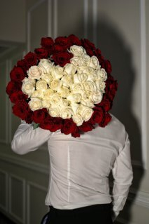 Букет "Сердце из роз"