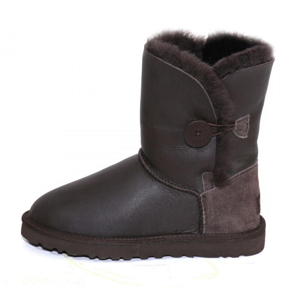 Угги Bailey Button Metallic Chocolate