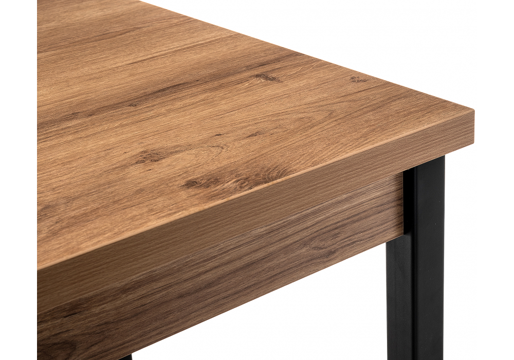 Стол деревянный Woodville Оригон дуб горный, черный матовый