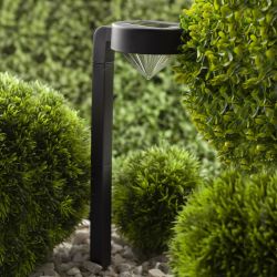 Светильник уличный ЭРА SL-PL42-DMD на солнечной батарее пластик черный 42 см | Садовые декоративные светильники