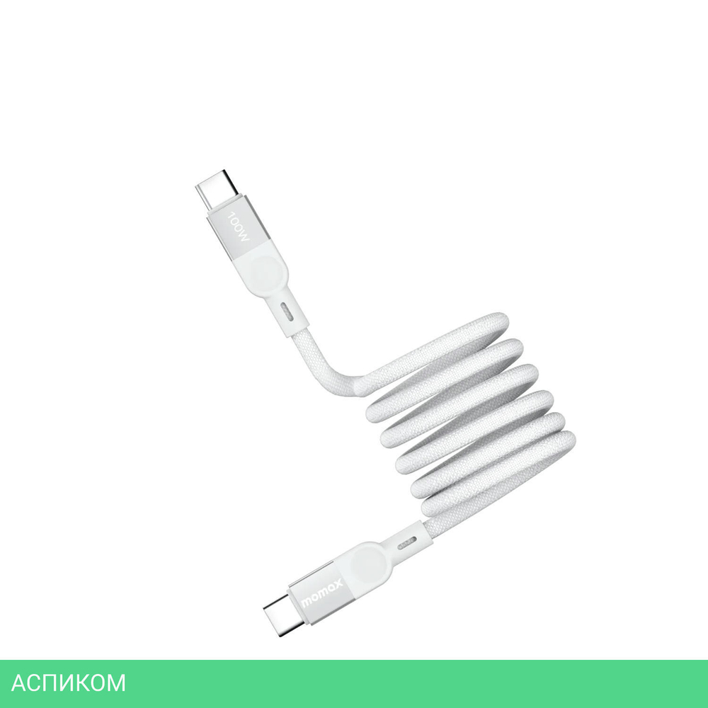 Кабель Momax Mag.Link DC36W USB-C/USB-C 2м White