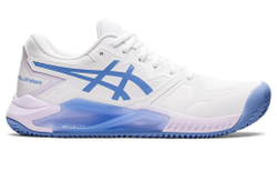 Женские Кроссовки теннисные Asics Gel-Challenger 13 Clay - white/periwinkle blue