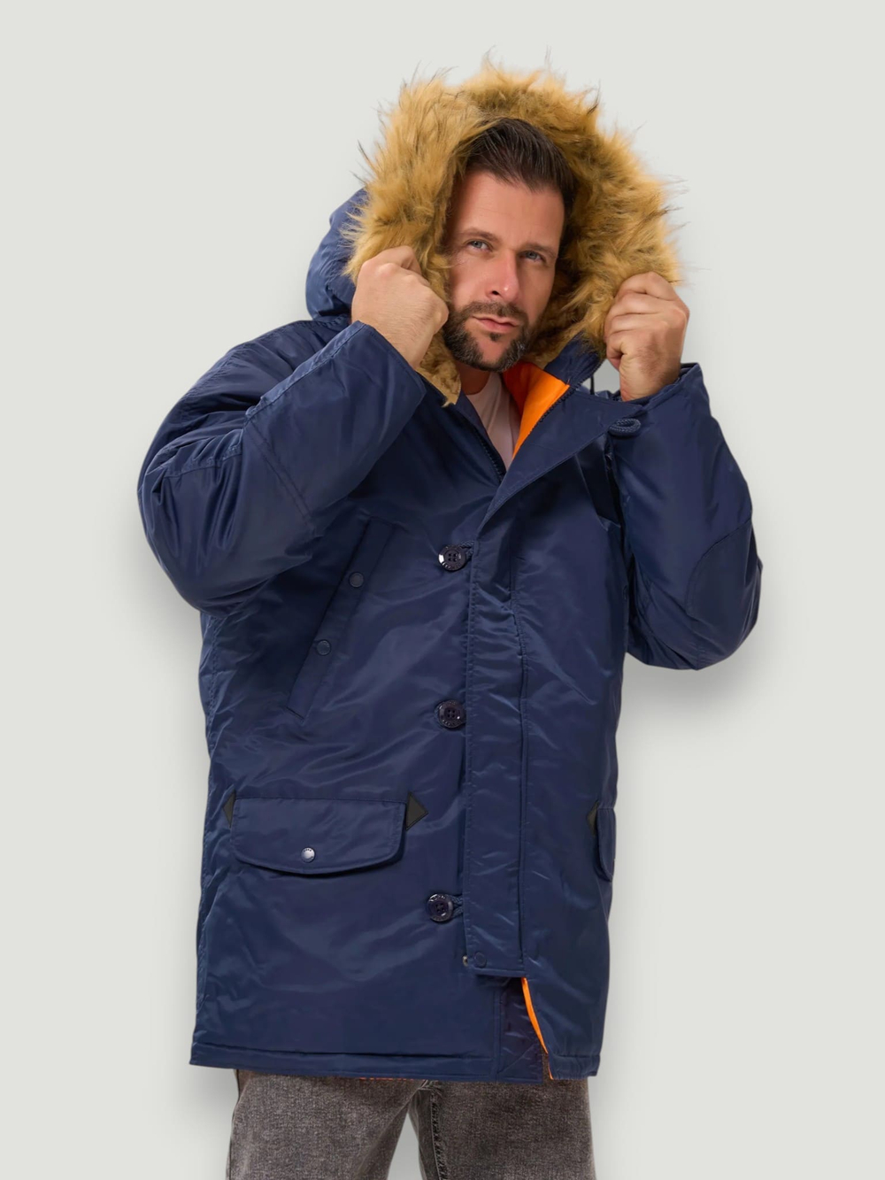N-3B Husky Denali (синяя - r.blue/orange)