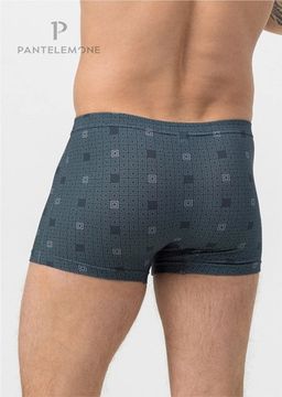 Трусы мужские боксеры Pantelemone PMH-1452, клетка зеленая